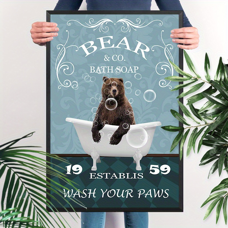 Schnauzer - Letreros De Metal Vintage Para Baño, Bañera, Desnuda, Divertida Decoración De Pared Para El Hogar, Bares, Bares, Cafeterías, Baños, Carteles De Metal De 8 X 12 Pulgadas