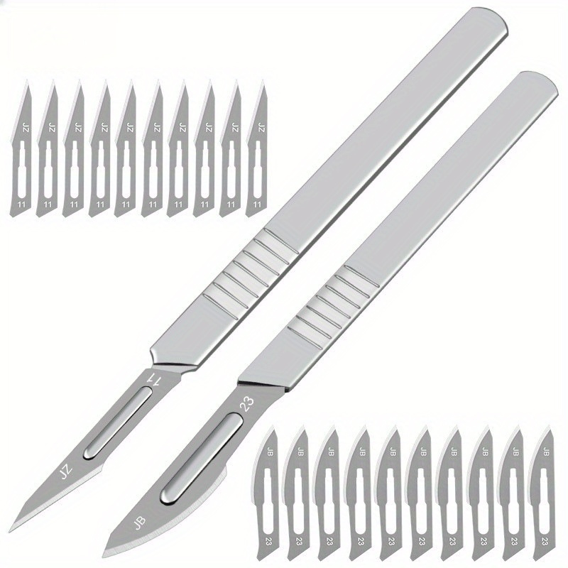 scalpel handles sharp carbon steel blades carving Temu