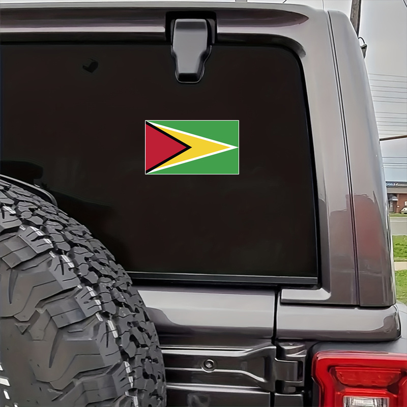 

Guyana Flag Waterproof Vinyl Sticker Car Bumper Laptop Window Helmet Decal