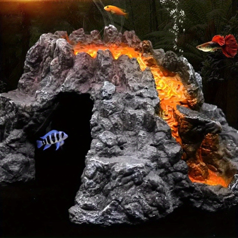 Aquarium volcano hot sale