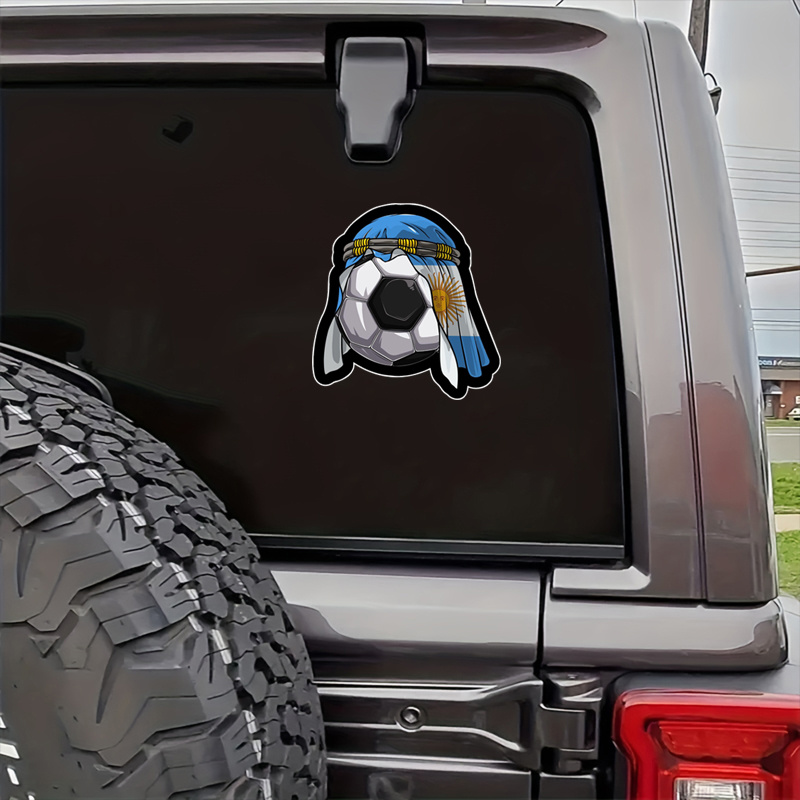 

Argentina Football Waterproof Vinyl Stickers Argentina Fans Car Bumper Laptop Window Decals