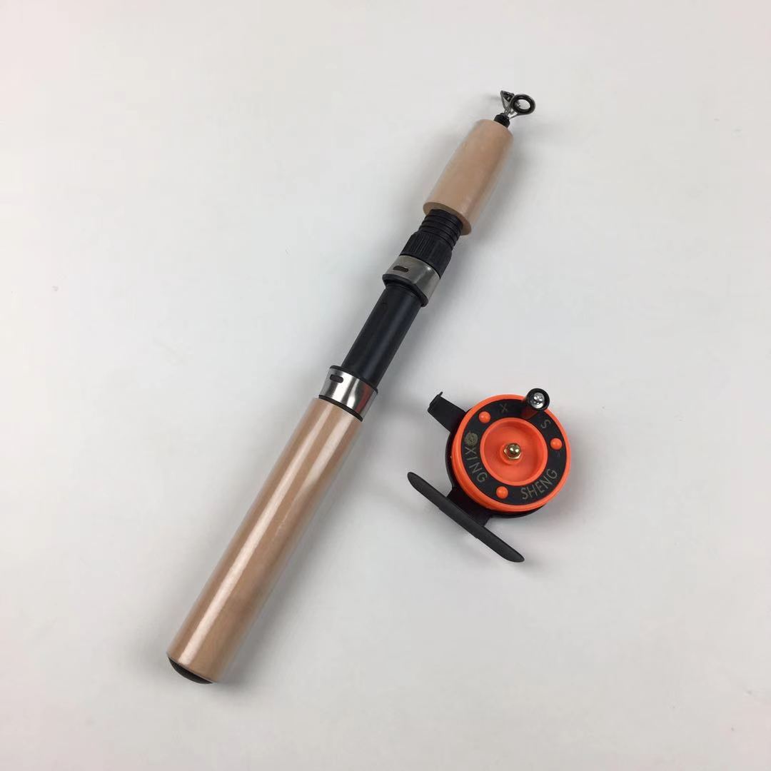 Bingirl Portable Mini Fishing Rod 1m-2.3m Frp Ice Fishing Rod Fishing Tackle  Tool With Non-slip Comfortable Handle 