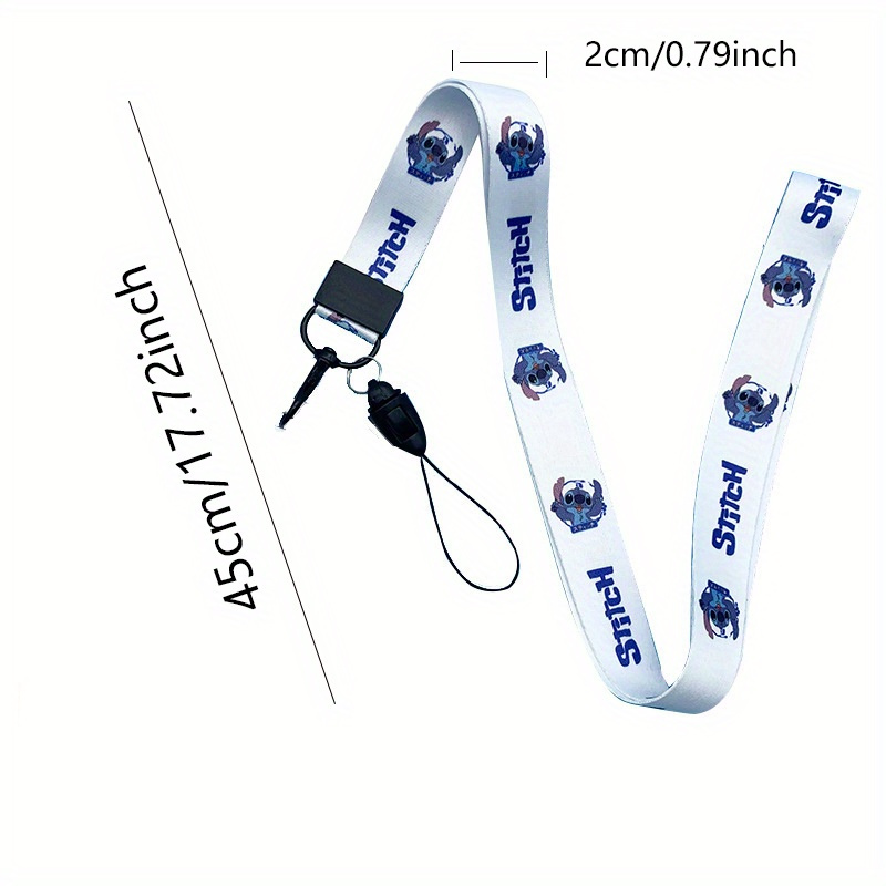 Stitch Id Badge Holder Lanyard Keychain Name Tag - Temu