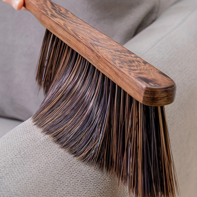 

1pc Wooden Brush With Soft Bristles For Dusting, Ideal For Cleaning Cabins, Sofas, Beds, And Tables. Cleaning.