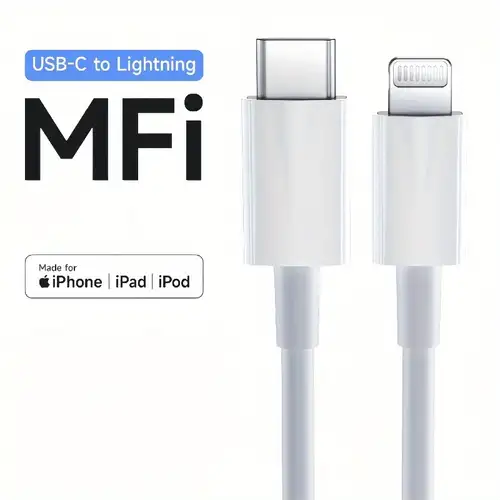 Paquete de 1 cargador original de Apple [certificado MFi de Apple], cable  Lightning a USB compatible con iPhone Xs Max/Xr/Xs/X/8/7/6s/6plus/5s, iPad