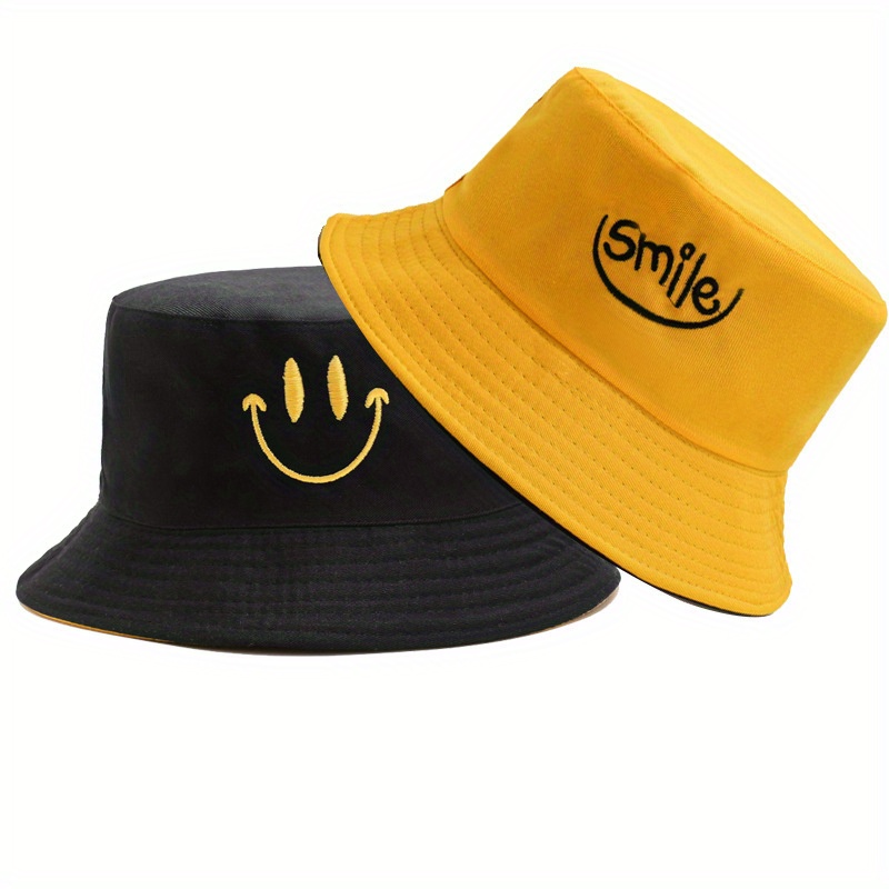 

Reversible Bucket Hat, Summer Sun Protection Wide Brim Basin Hat, Women's Beach Fisherman Hat