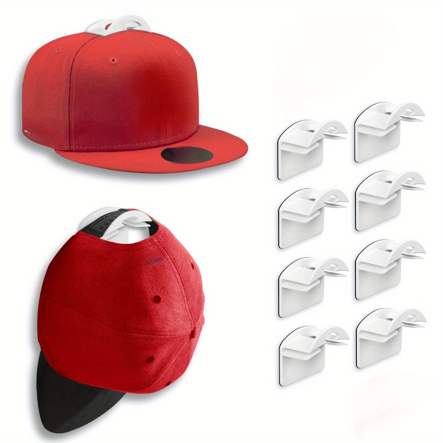 Organizador Gorras Sombreros Múltiples Ganchos Resistente - Temu