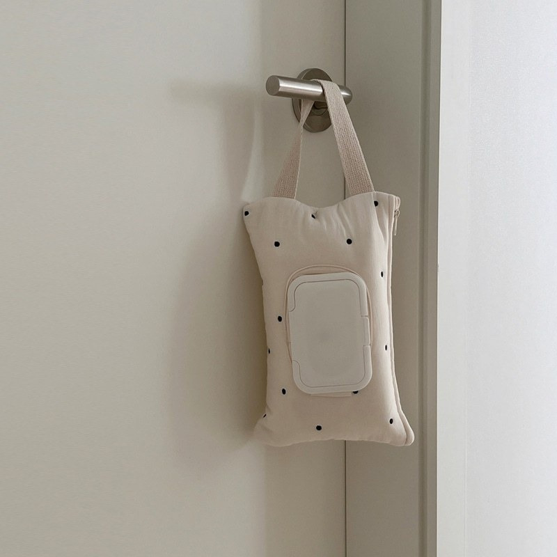 Ins-style Korean Version Car Tissue Box, Cute Stroller Tissue Pouch, Portable Pull-out Tissue Box