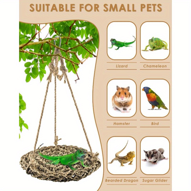 Pet Crawling Platform Hamster Shelter Terrarium Landscaping Ornament  (Green) 