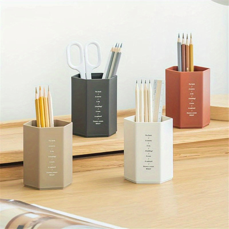 Creative Hollow Stars Pen Pencil Pot Holder Brush Storage