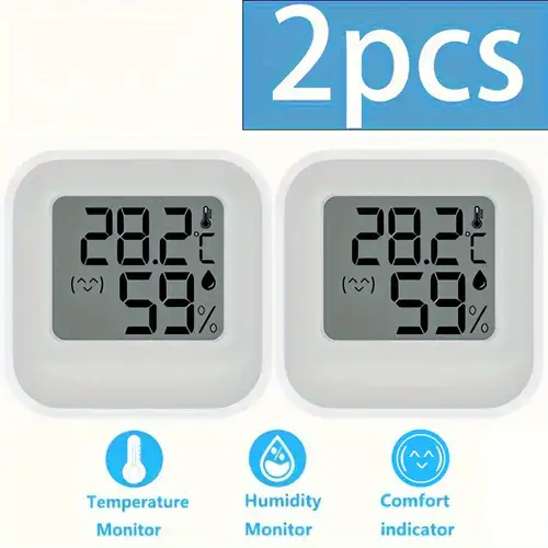 1pc Digitales Thermometer Innen Außen Thermometer Hygrometer