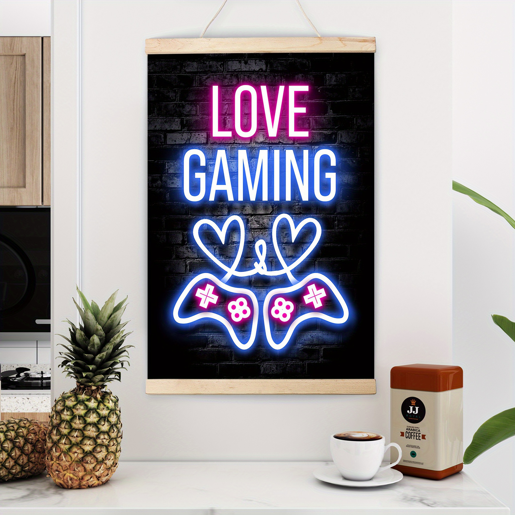 1pc Neon-colored Gaming Room Poster, Game Room Decor, Bedroom Decor, Video  Game Inspirational Poster, Gaming Decor, Esports Bar Entertainment Venue  Decoration, Size 12*8in