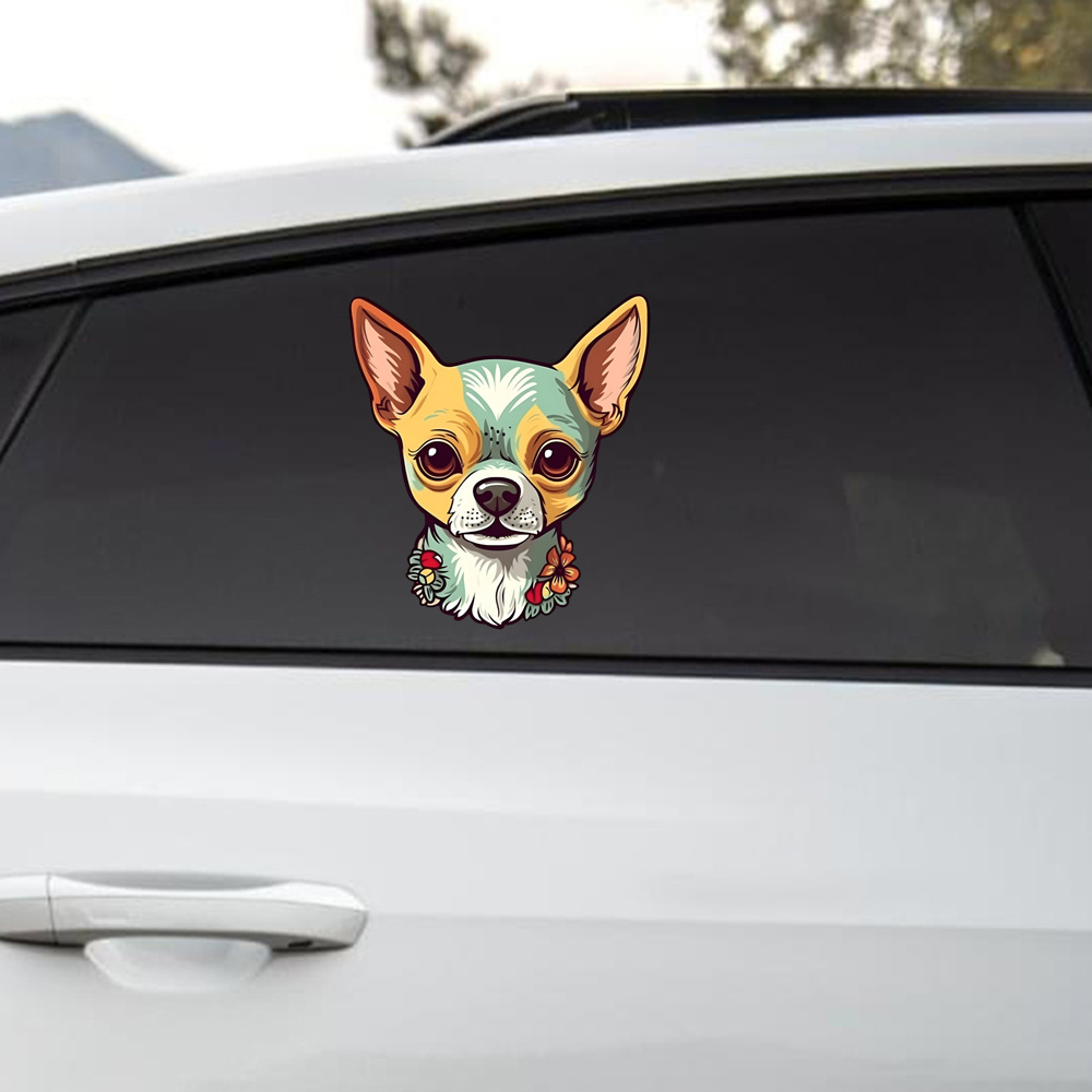 

Chihuahua Dog Design Vinyl Decal Sticker For Car, Laptop, Tumbler, More