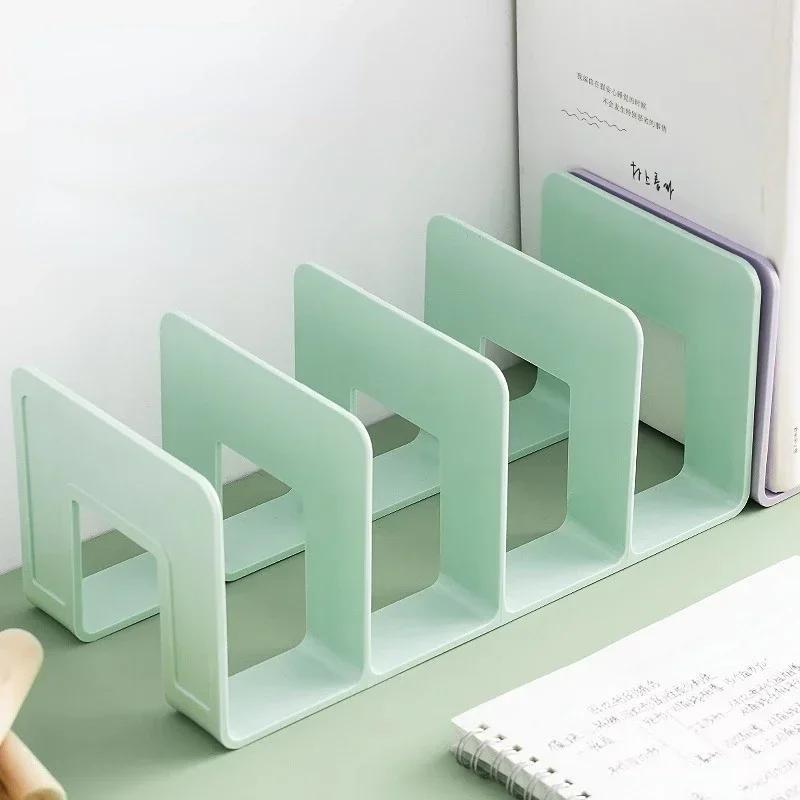 

Desk Organizer - Spacious 4-compartment For Books, Magazines & Office Supplies - Plastic