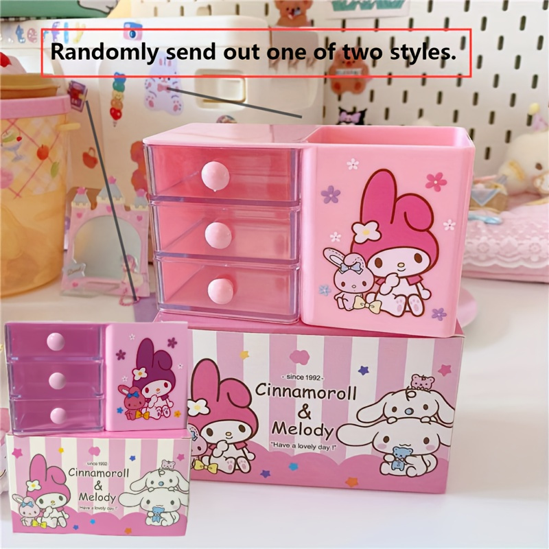 Cartoon Solid Color Small Drawer Storage Boxes - Temu