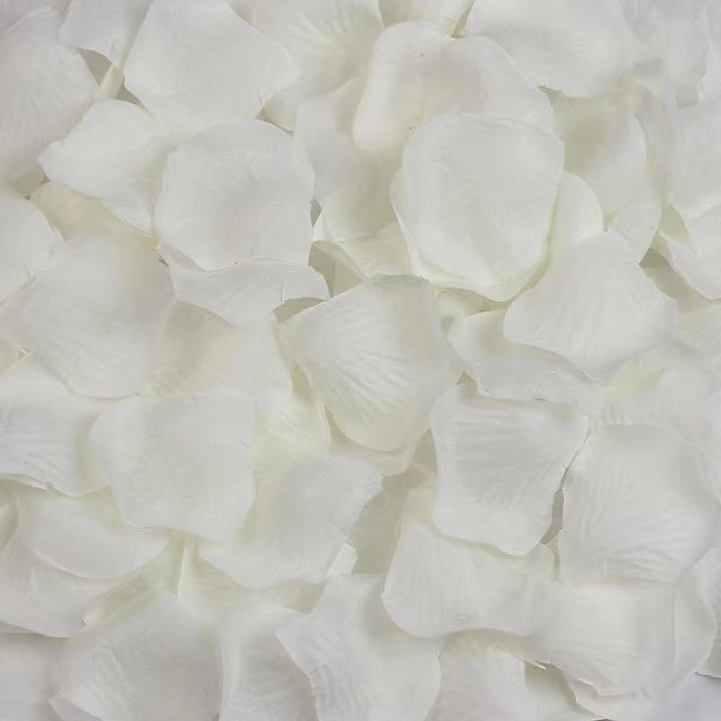 

4000pcs, White Artificial Fake Rose Petals For Wedding, Flower Petals, Romantic Night For Her/him Set, Engagement, Flower Decorations, Event, Party