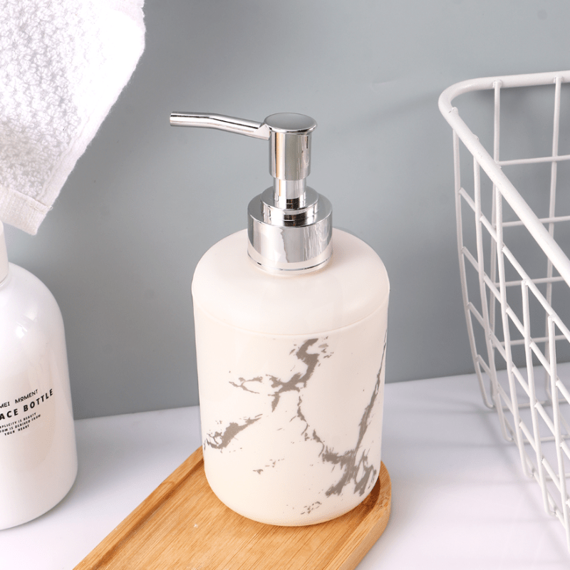 

1pc Plastic Soap Dispenser Hand Sanitizer Pump Bottle Empty Refillable Shampoo Body Wash Bottle Bathroom Accessories