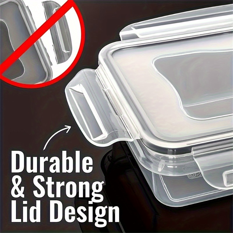 1pc storage container multifunctional leak proof and reusable food storage box with lid portable and stackable food sealed box for meat eggs fruit and vegetable kitchen organizers and storage kitchen accessories details 2