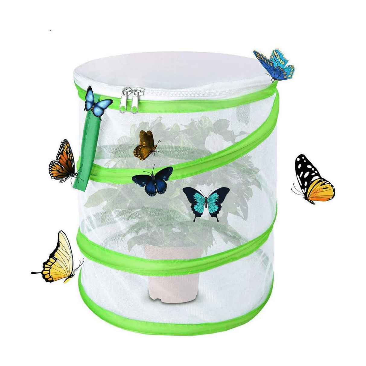 Generic Plastic Handle Kids Extendable Fishing Net Butterfy Bug