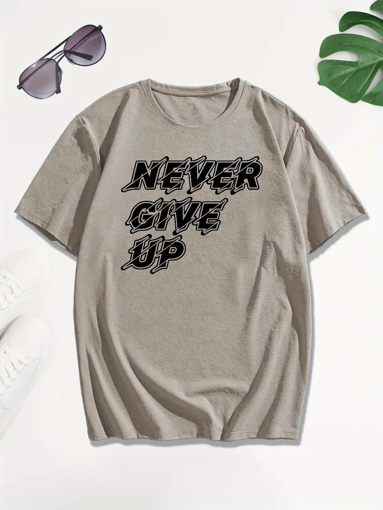 never give print tee shirt tees men casual short sleeve t - Temu Australia