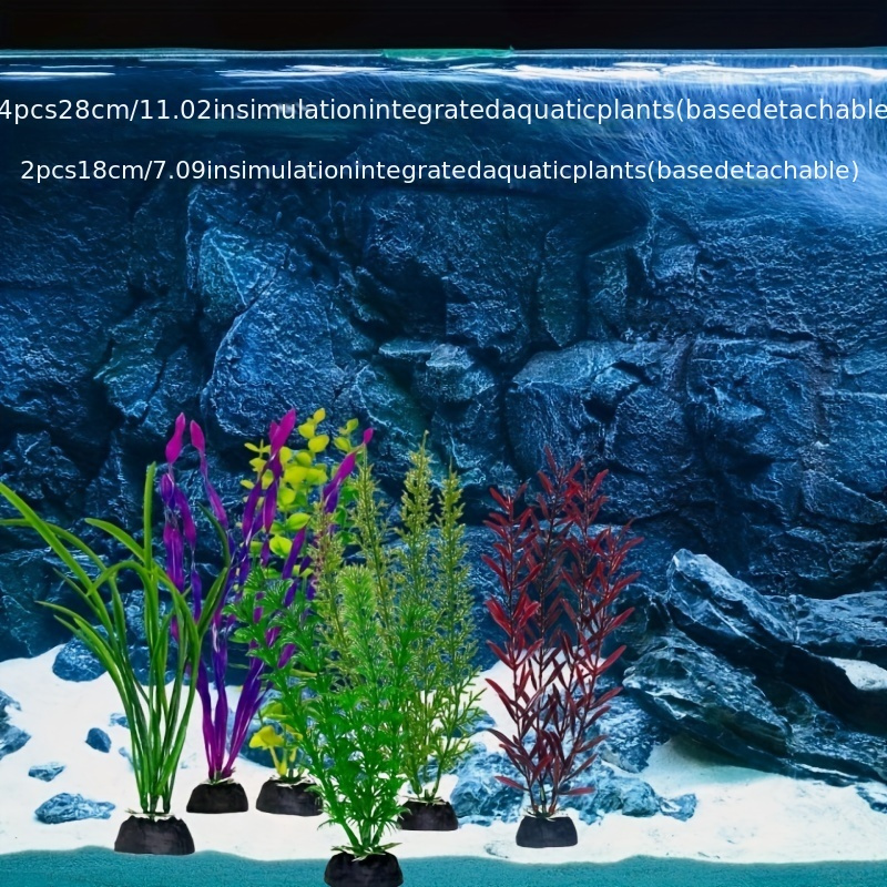 6pcs Style Random Fish Tank Landscaping Decorations Seaweed Plastic Flower  Simulation Plant Seaweed Aquarium Supplies Soft Leaves, Shop On Temu And  start Saving