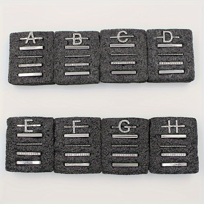 Hot 2024 New Shiny Alphabet Initial Letter Watchband Ring Loops, Luxury Rhinestone Watch Strap Charms Decorations 5pcs Alphabet Initial Letter Watchband Rings Loops Compatible With Watch Garmin Smartwatch (A-Z)