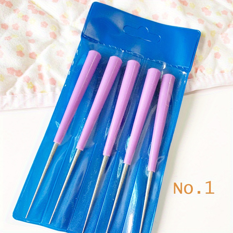 TEMU 5pcs Bead Reamer Drill Set Jewelry Making Tools Needle File Cutter For Glass Wood Beading Craft Supplies Wholesale Supplies