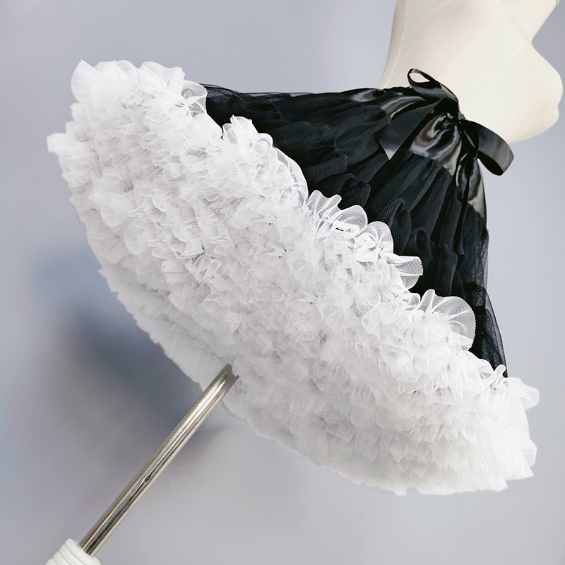 

Elegant Bowknot Decorative Boneless Soft Skirt Bustle Puffy Skirt Tutu Skirt For Women And Daily Use Wear