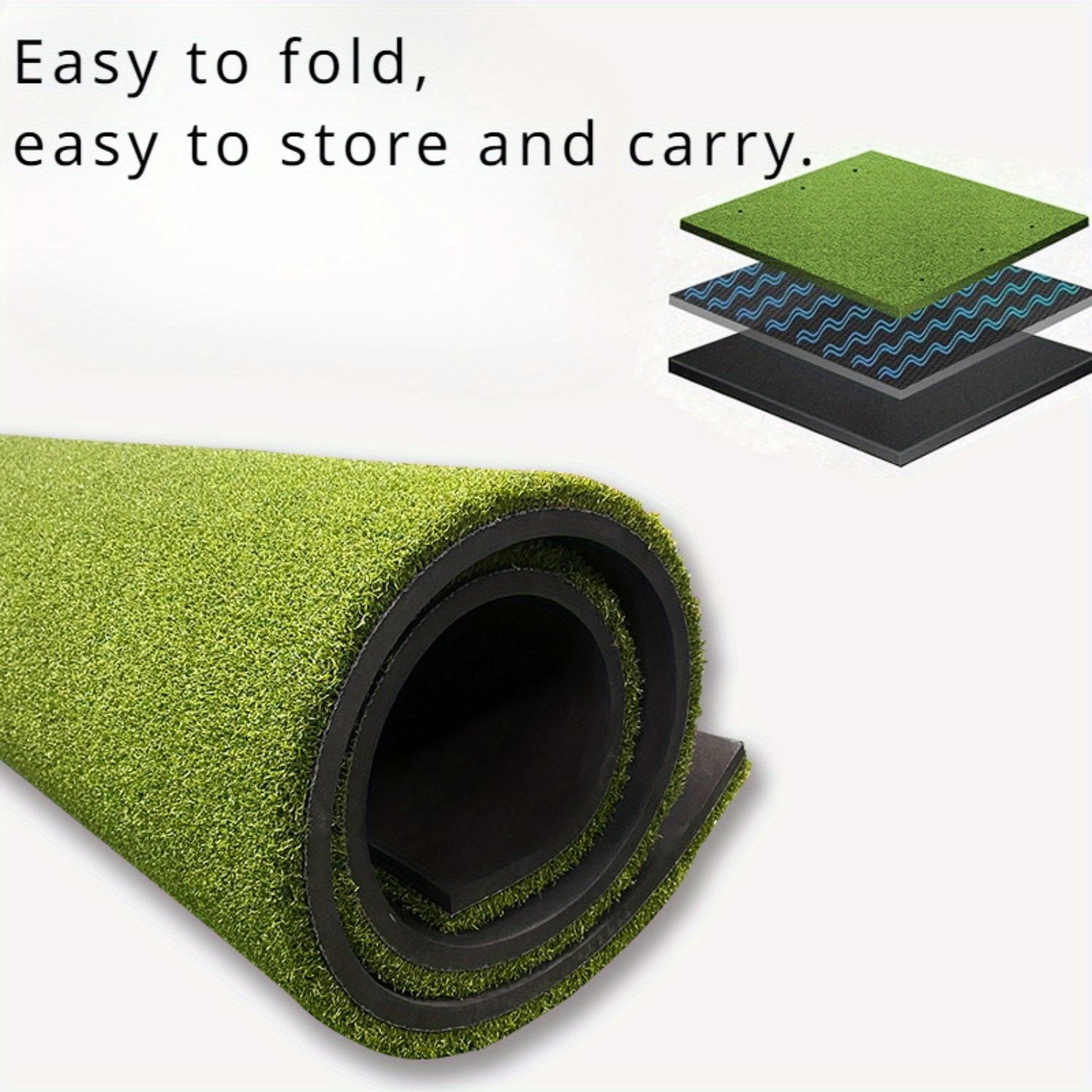   golf hitting mats with 10 golf balls 9 golf tees golf hitting training aids for backyard driving chipping indoor outdoor training details 2