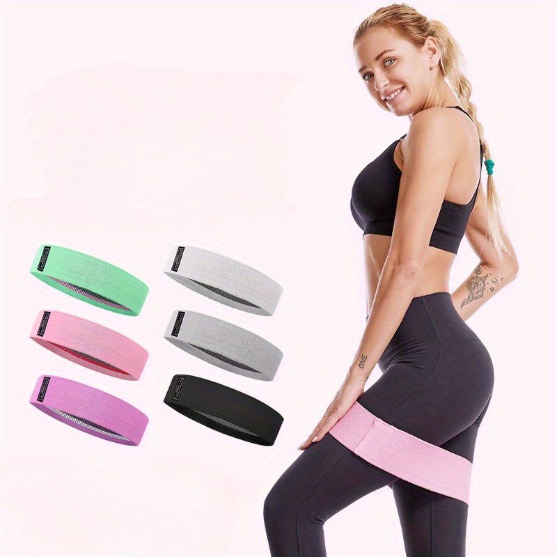 1pc cotton yoga resistance band for buttock squat training elastic yoga tension rope for home gym training