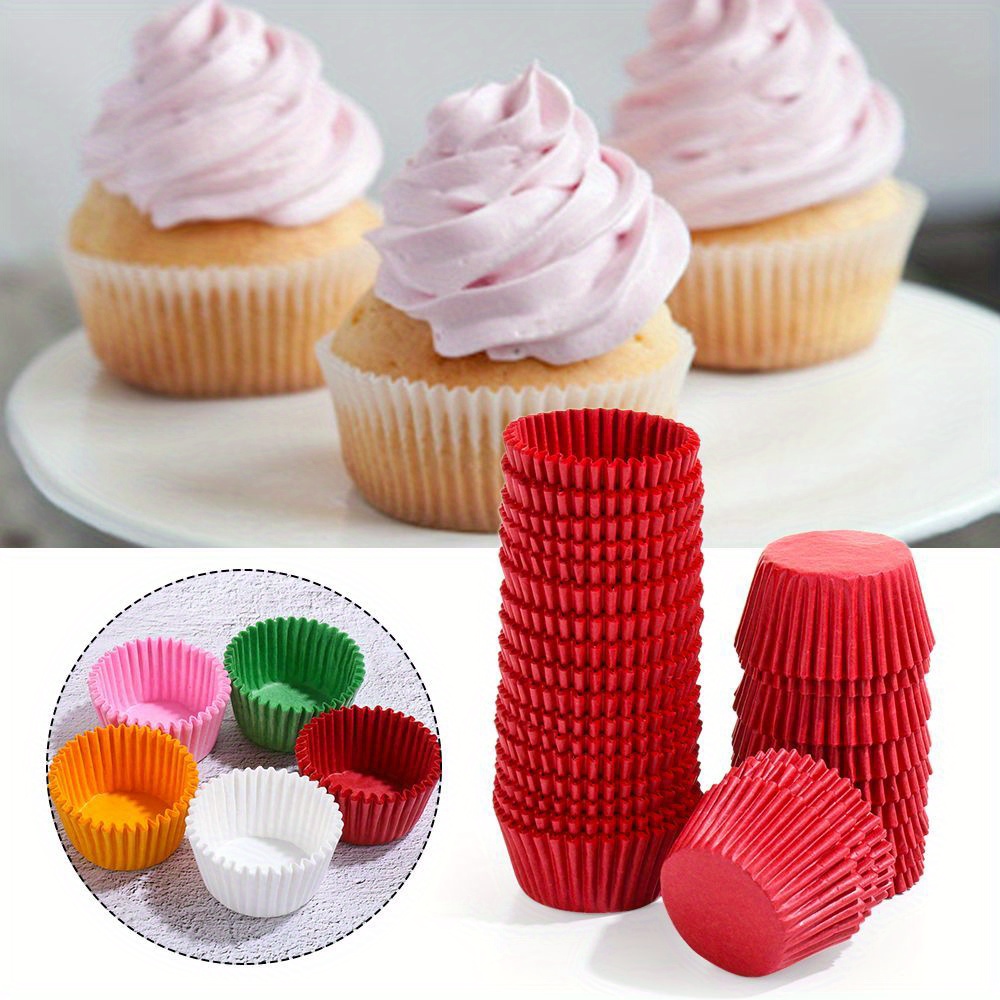 500pcs Mini Colorful Chocolate Paper Cake Cupcake Liners Baking Muffin Cups  Case Party Tray Cake Mold Decorating Tools