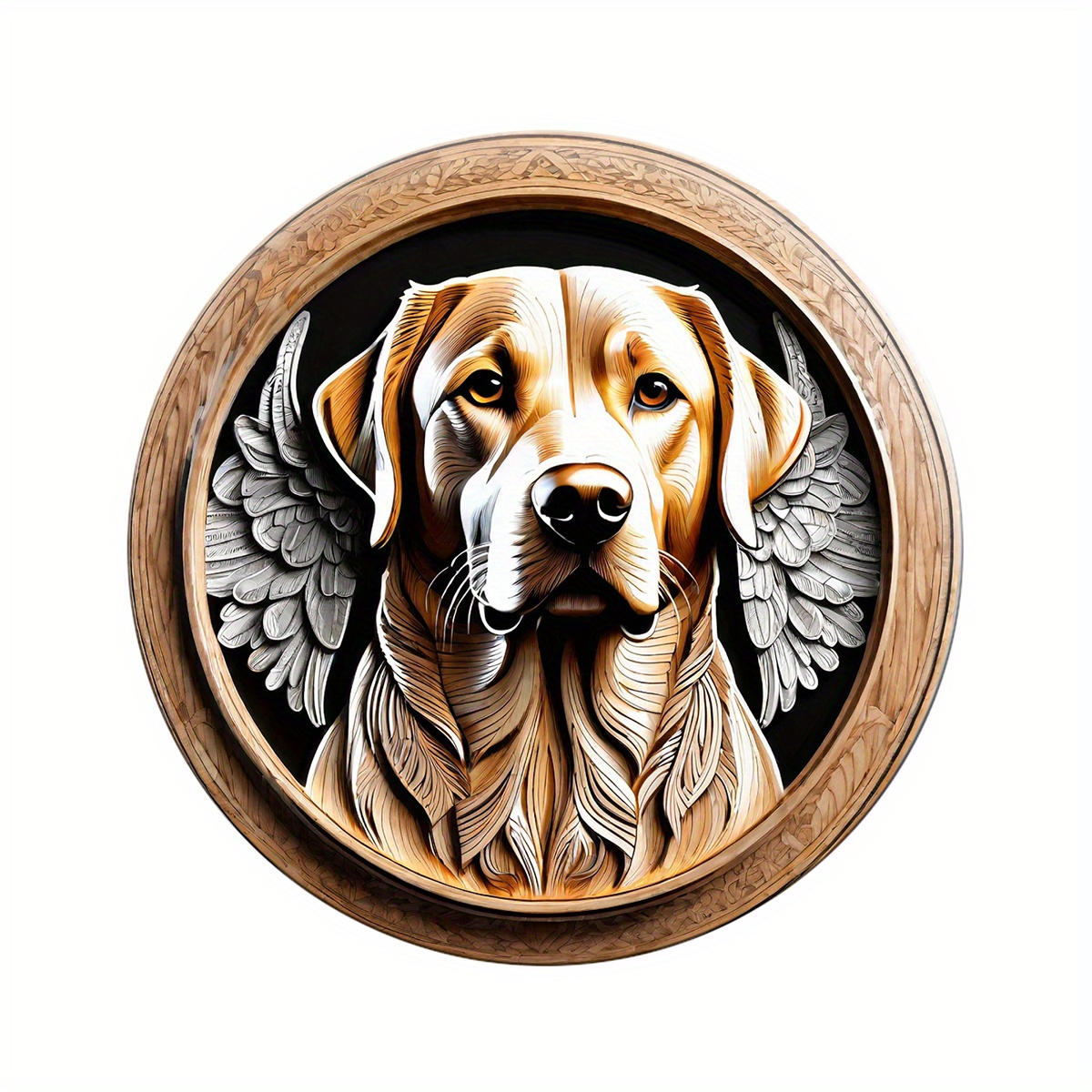 

1pc Round Labrador Retriever Aluminum Sign, Cute Dog Tin Sign, Living Room Wall Decor, Round Fashion Art Aesthetic, Terrace Decor Gift Holiday Gift 8x8 Inch (20x20cm)