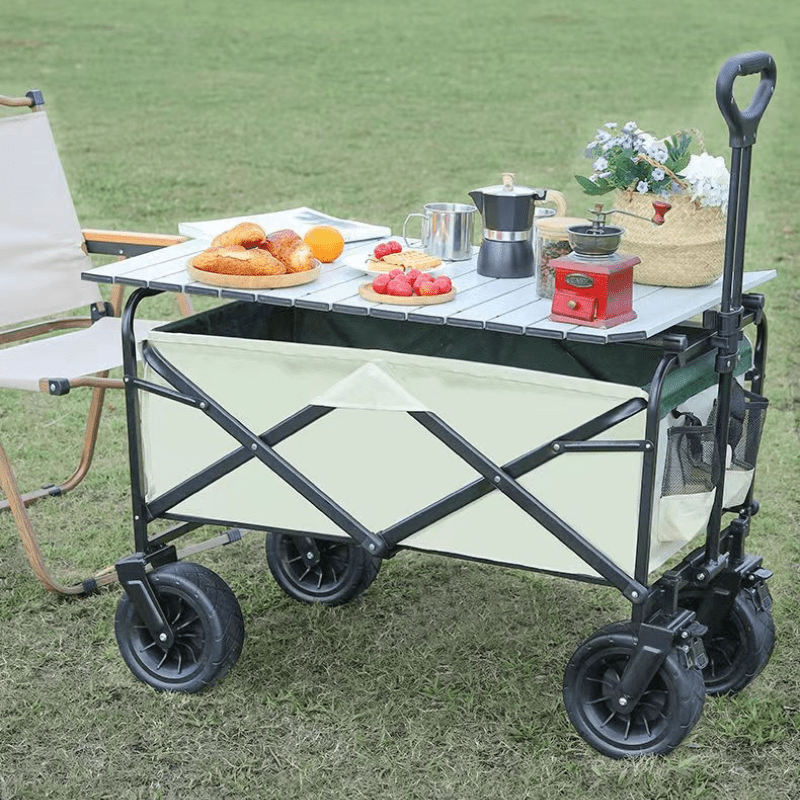 camping cart outdoor picnic camper portable large capacity shopping small cart picnic car foldable and gathering check out today s deals now temu