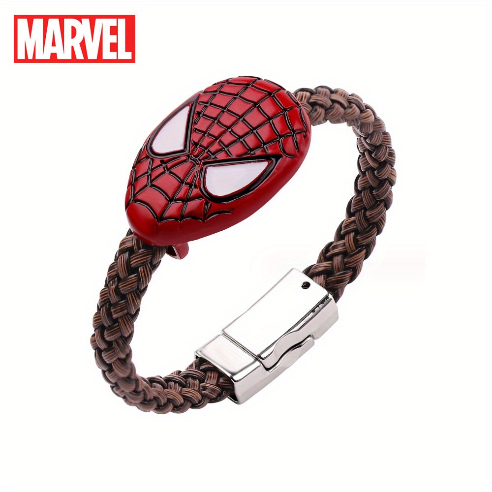 

Spider Man Braided Bracelet Adjustable Hand Rope Jewelry Decoration Cartoon Birthday Gift