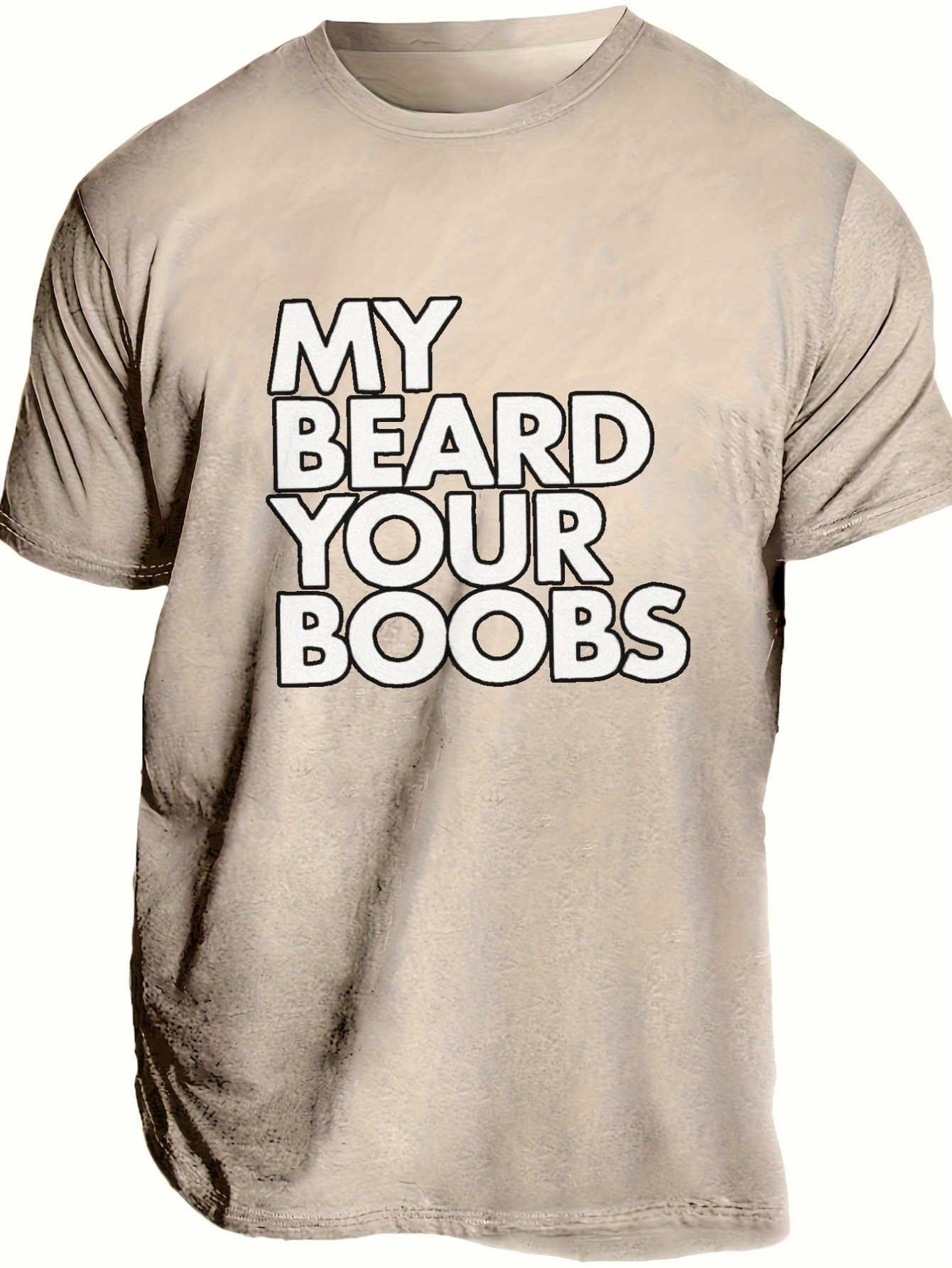friends Like Boobs Pattern Print Men's Comfy T shirt - Temu New Zealand