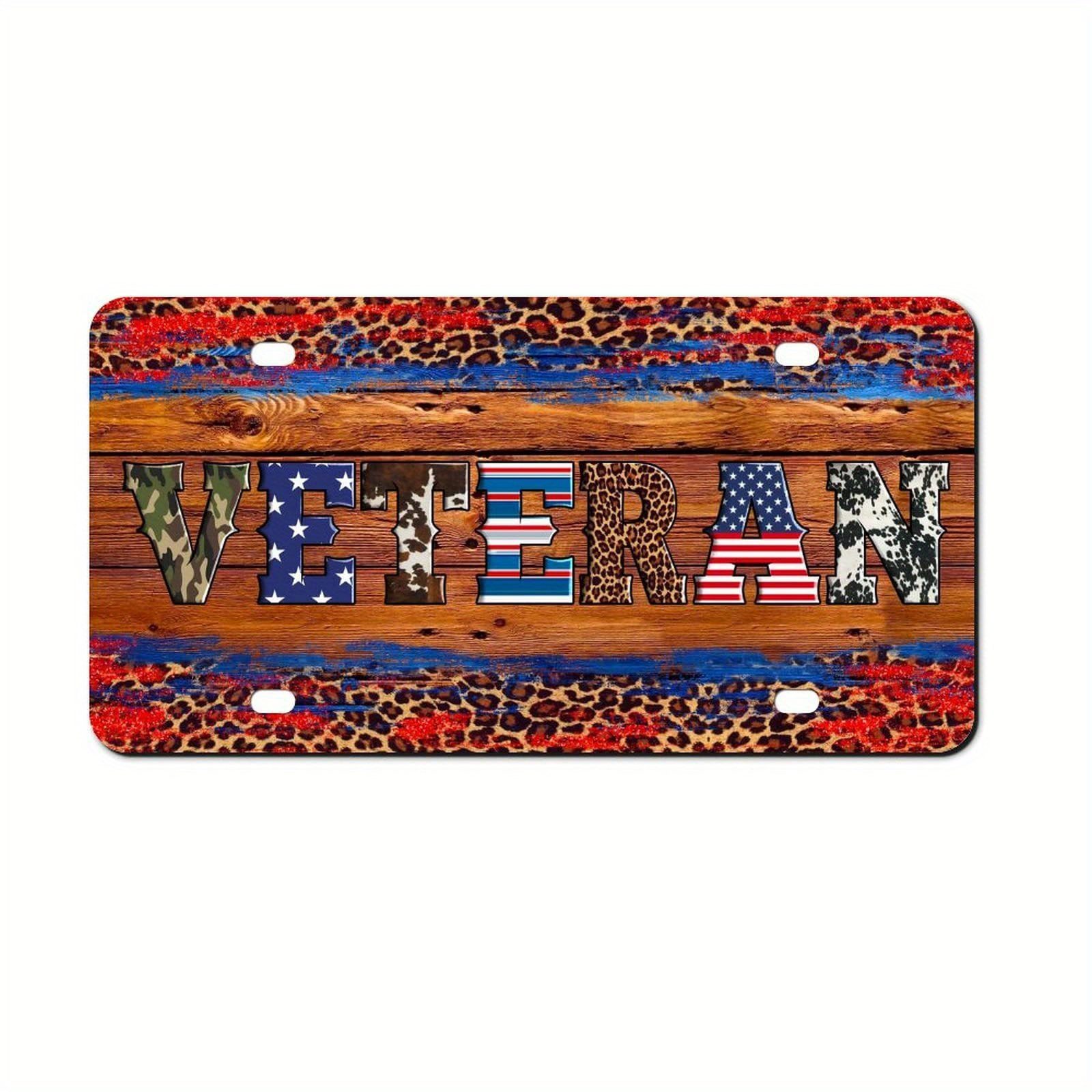 USA Flag with Fishing License Plate Cover Car Decorative Front License Plate  Covers Novelty Vanity Tag Rust-Proof Aluminum License Plate Protector 6x12  Inch, Covers -  Canada