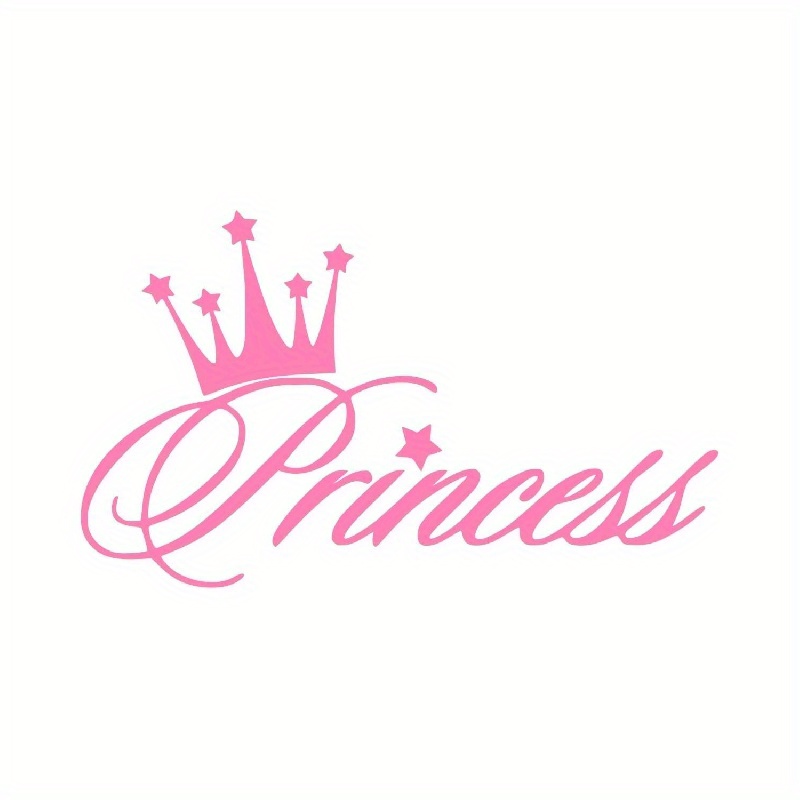 Image of Ur Pnk Princess Crown Decal Vinyl Sticker Graphic For Car Truck Suv Windows Laptop