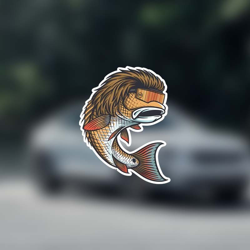 Pike Hunter Fish Fishing Animal Car Sticker Automobiles - Temu