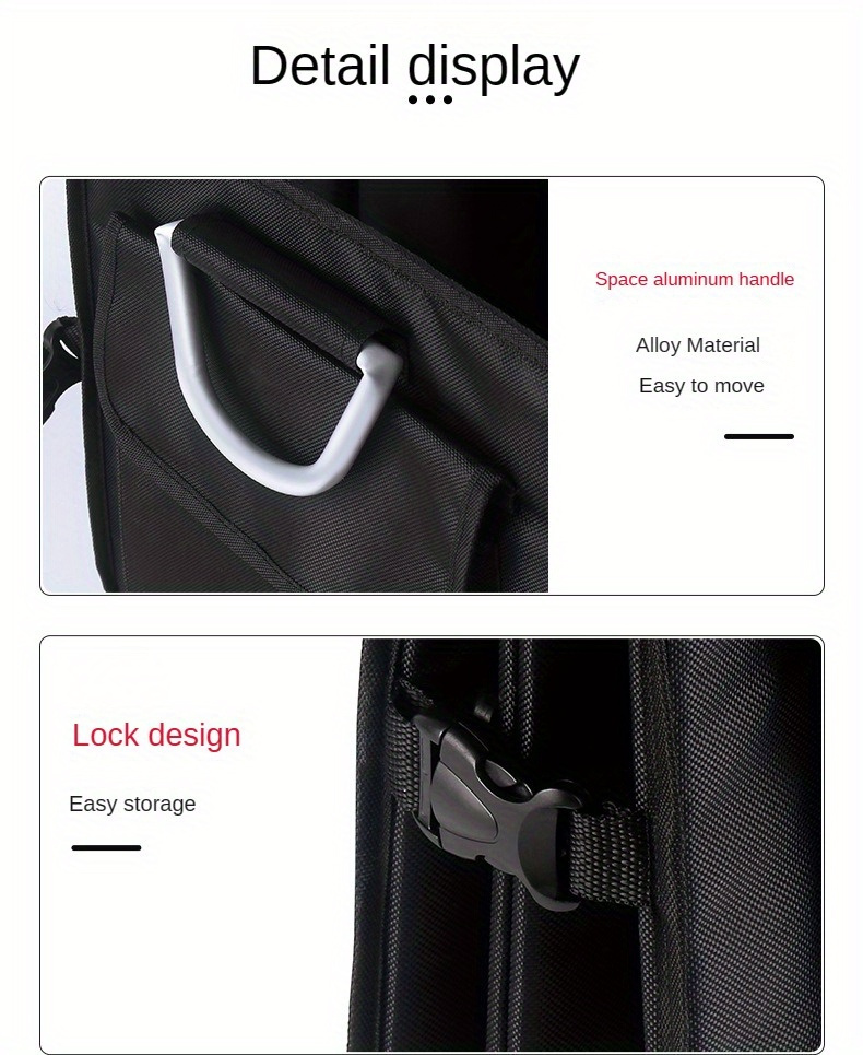 organisateur de coffre de voiture 1pc, boîte de rangement de , pliable, boîte de rangement en tissu oxford, accessoires de rangement intérieur de voiture Détails du produit 7