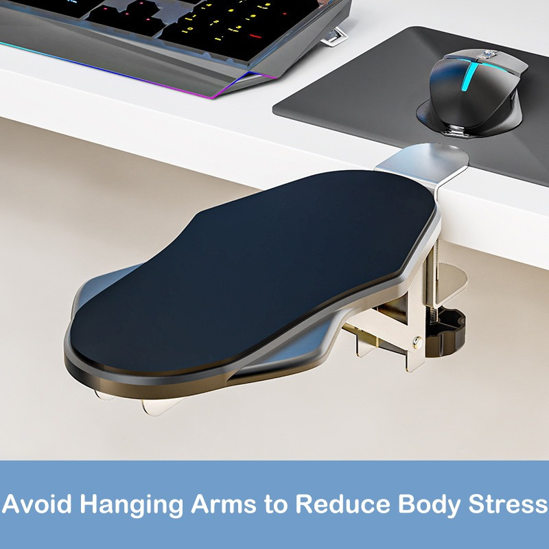 

1pc Desktop Elbow Rest, Desktop Arm, Computer Hand Rest, Wrist Elbow Rest, Ergonomic Office Arm Rest, Folding And Rotating Office Supplies That Do Not Need To Punch Holes