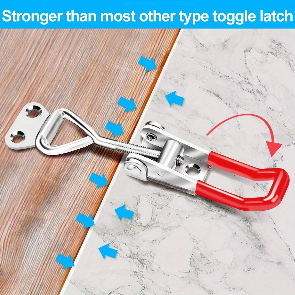 UNIMORE Toggle Latch Clamp, Adjustable 304 Stainless Steel Pull Hasp