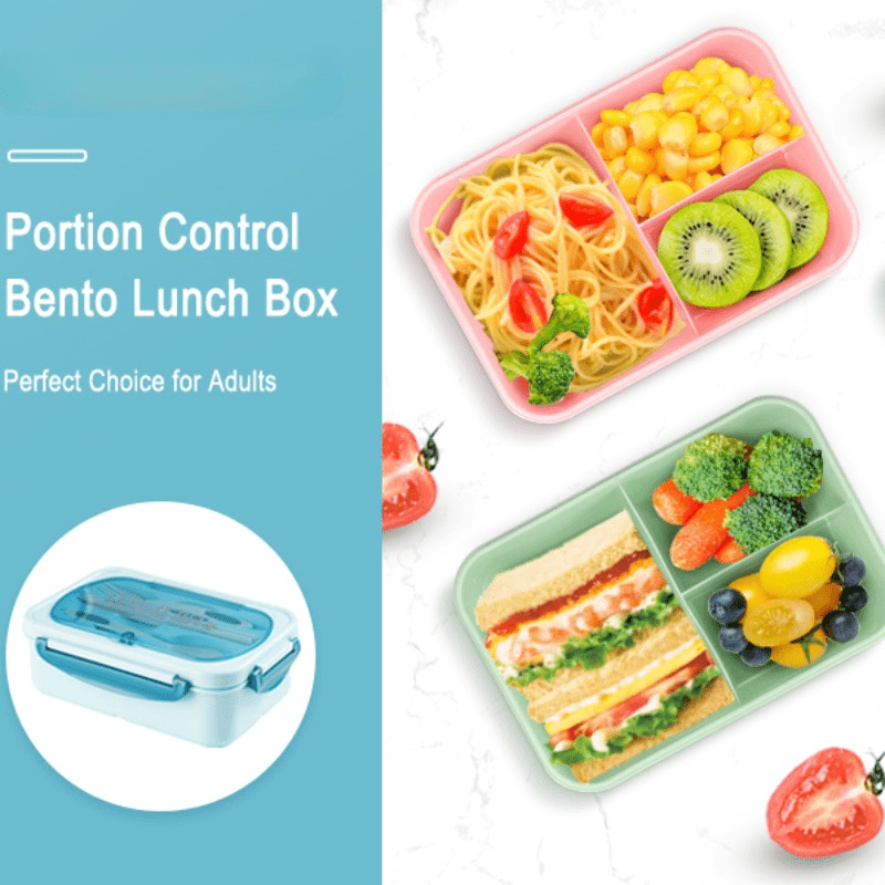 1pc 33 81 oz lunch box with tableware for office workers square divided microwave oven bento box leakproof food container hand wash for back to school class college school supplies kitchen organizers and storage kitchen accessories details 0