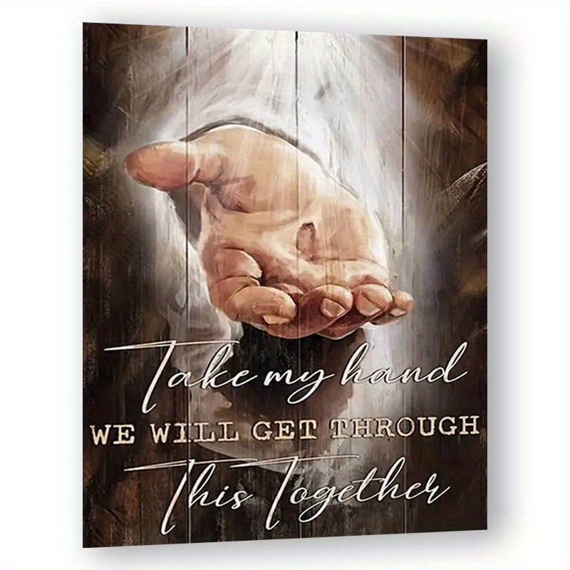 

Take , Hand In Art, Wall - Wall Decor Poster - Religion Wall Decor - Spiritual Ins, 8*10in