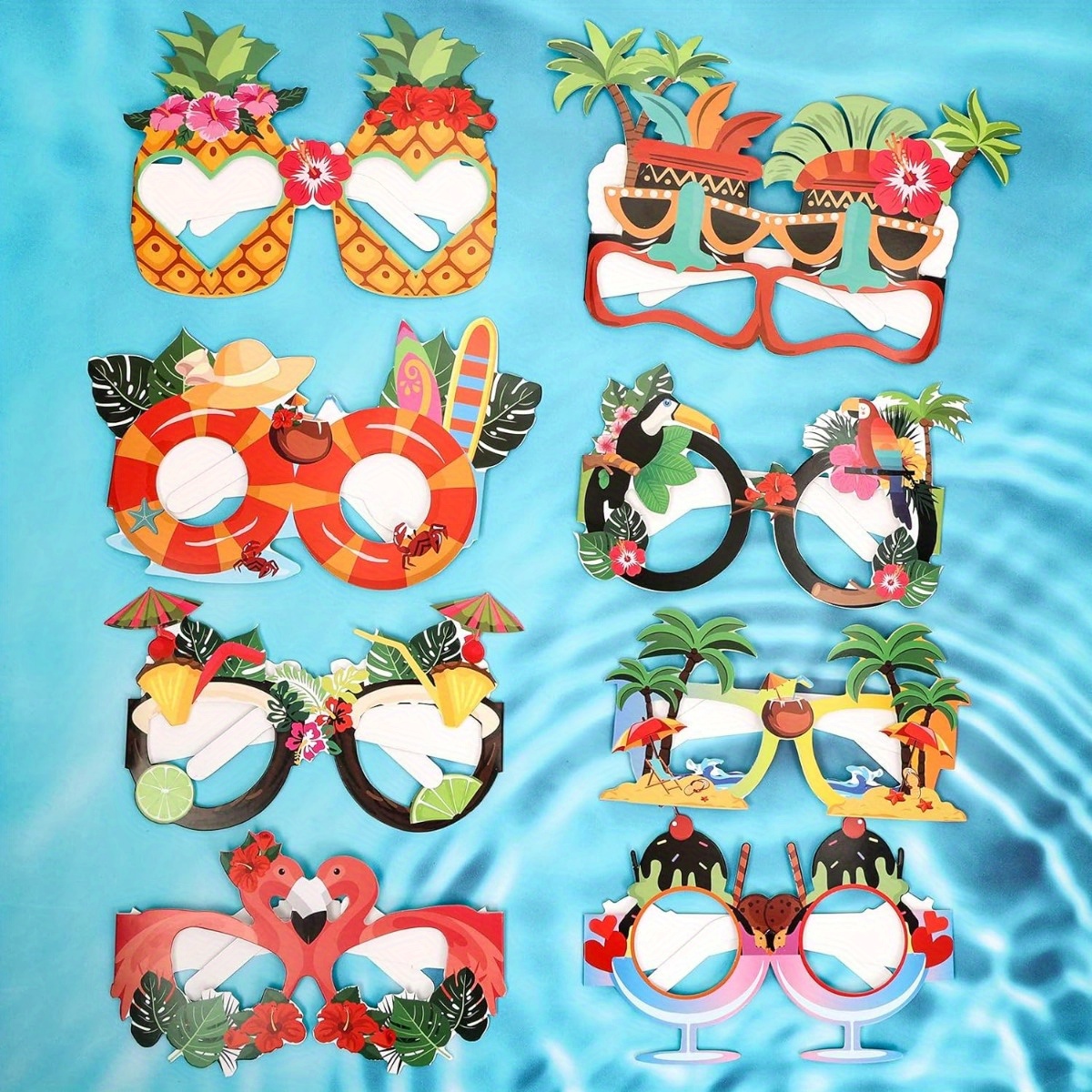 Luau Party Favors Hawaiian Party Decorations Paper Glasses - Temu