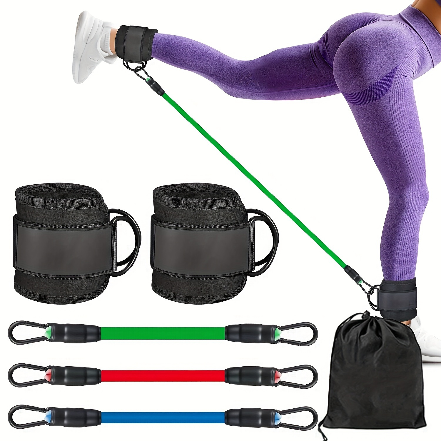 Yoga Fitness Workout Equipment Set Pedal Resistance Band 8 - Temu
