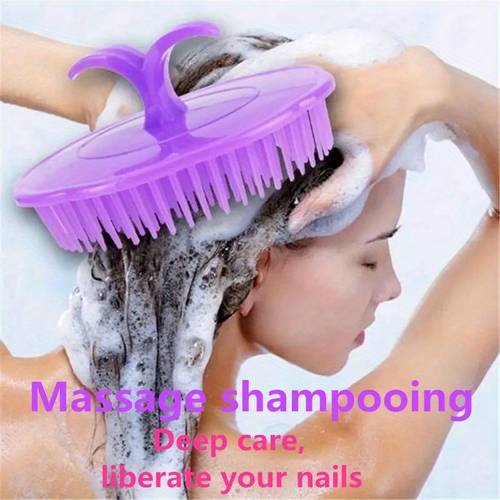 1pc color random shampoo comb massage brush shampoo brush scalp comb