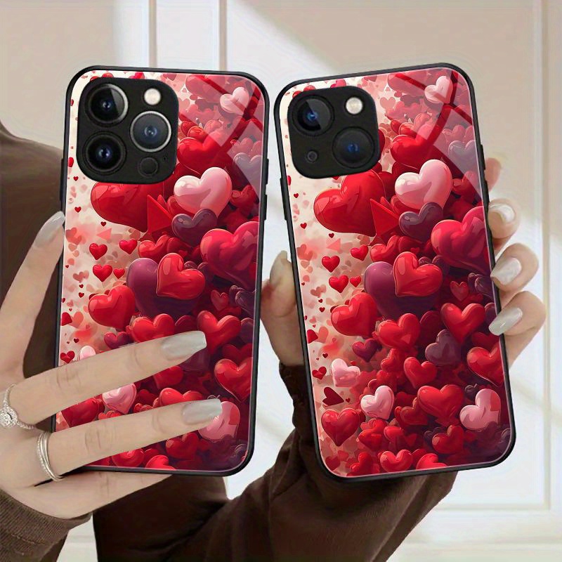 

Fashion Dazzling Phone Case Glass Back Cover For Iphone 15 Pro Max 15 Plus For Iphone 14 Pro Max 14 Plus 13 Pro Max 12 Pro Max 11 Pro Max