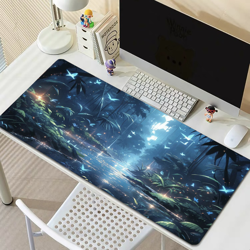 マウスパッド 大型 1200 x 600 x 3mm ゲーミングマウスパッド 防水 デスクマット 滑り止めゴム底 おしゃれ キーボー マウスパッド  大型 ゲーミング 風景 マウスマット 青 デスクマット 特大 おおきい キーボードパッド ゴム底 マウス対応 滑り止め マウスパッド 大型 ... 金 マウスパッド ゲーミングマウスパッド 大型 1200x600x3mm デスクマットと 防水滑り止 めゴム 底 レーザー&amp;