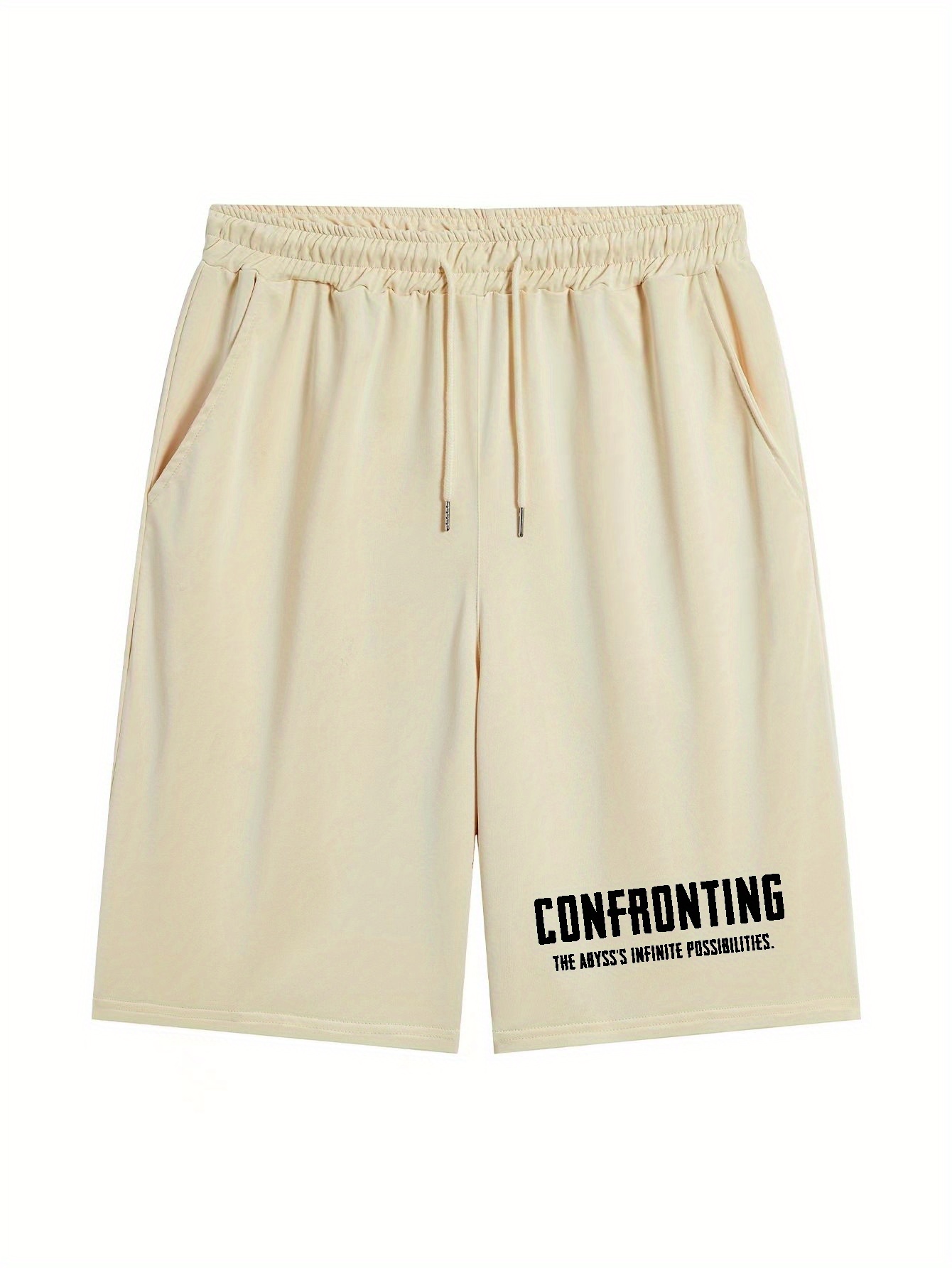 Confronting Abyss Print Men's Drawstring Pants Loose Casual Temu New