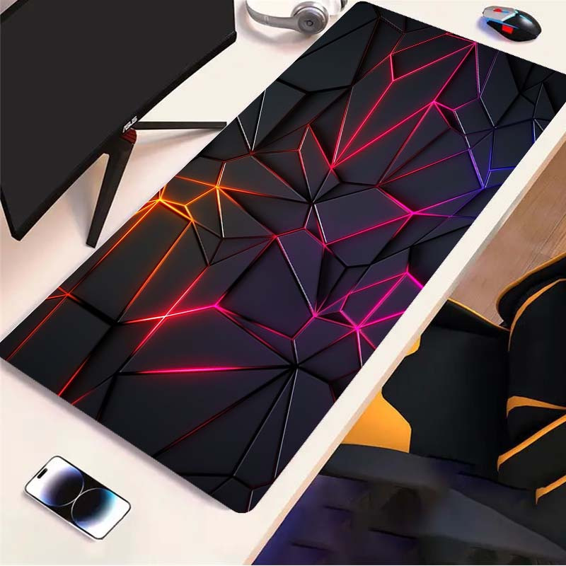 

1pc Stereoscopic Light Grid Printed Computer Desk Mat, Keyboard Mat, Wrist Guard, Soft Desk Mat, Notebook, Office, Esports, Gaming, Home, Non Slip Coffee Table Mat, Mouse Pad